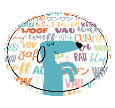 Tappeto di vinile animali abbaiare del cane - TenStickers