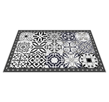 Tappeto in vinile con piastrelle idrauliche ornamento - TenStickers