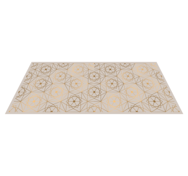 Tappeto in vinile geometrico modello astratto di linee - TenStickers