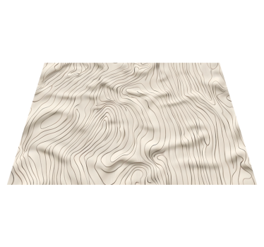 Tappeto vinile beige linee astratte - TenStickers