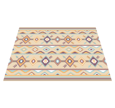 Tappeto vinile beige etnico berbero - TenStickers