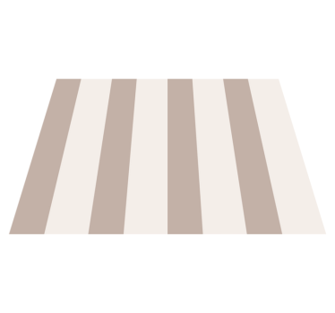 Tappeto vinile beige strisce - TenStickers