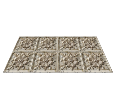Tappeto vinile beige piastrelle antiche - TenStickers