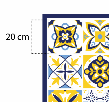 Tappeto vinile piastrelle insieme di tessere di mosaico - TenStickers