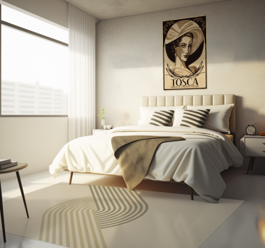 Tappeto in vinile con linee stile minimal - TenStickers
