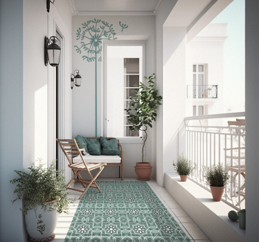 Tappeto vinile piastrelle modello marocchino - TenStickers