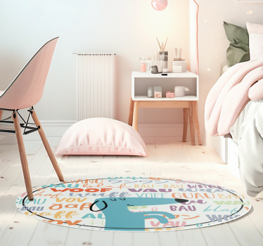 Tappeto di vinile animali abbaiare del cane - TenStickers