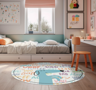 Tappeto di vinile animali abbaiare del cane - TenStickers