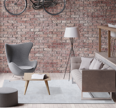 Tappeto in vinile salone grigio cemento leggero - TenStickers