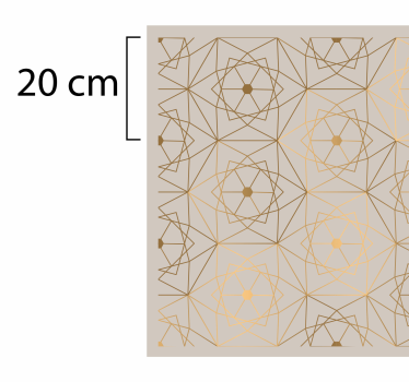 Tappeto in vinile geometrico modello astratto di linee - TenStickers