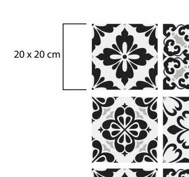 Tappeto in vinile cucina elegante monocromia - TenStickers