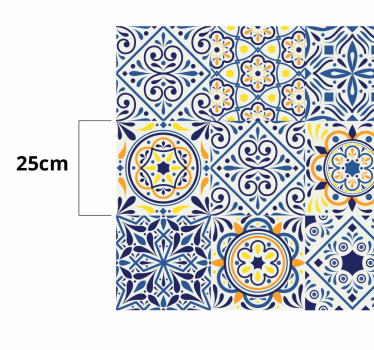 Tappeto vinile cucina piastrelle diverse - TenStickers