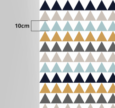 Tappeto vinile geometrico effetti di pattern triangolari - TenStickers