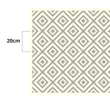 Tappeto vinile geometrico ispirazione diamante - TenStickers