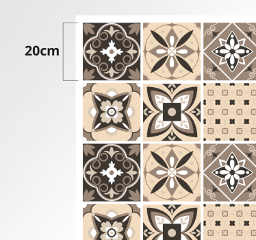 Tappeto vinile piastrelle motivo geometrico - TenStickers