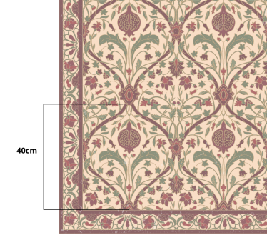 Tappeto in pvc moderno Tappeto persiano luminoso - TenStickers