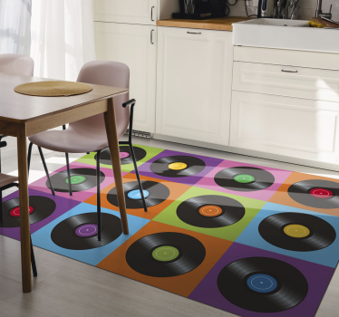 Passatoia in vinile cucina Dischi in vinile da cucina - TenStickers