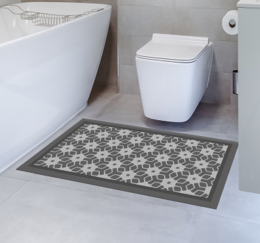 Tappeto vinile bagno tappetino da bagno geometrico - TenStickers