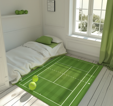 Tappeto di vinile teenager del campo da tennis - TenStickers