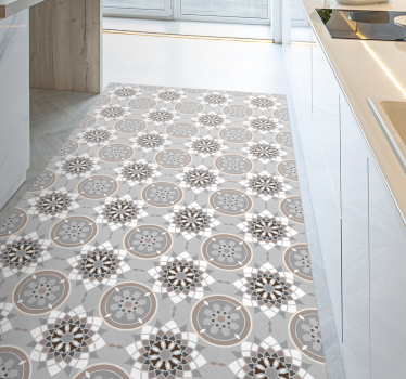 Tappeto PVC cucina effetto piastrella moderno - TenStickers