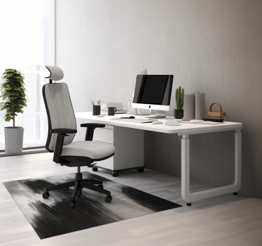 Tappeto in vinile ufficio pittura astratta - TenStickers