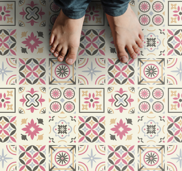 Tappeto in vinile con piastrelle idrauliche - TenStickers