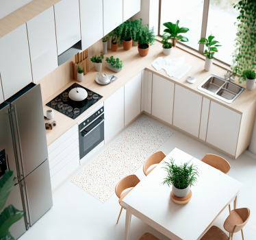 Tappeto pvc cucina caramelle terrazo - TenStickers