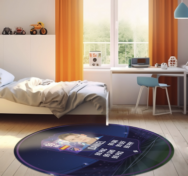 Tappeto in vinile per ragazzi carta del giocatore di calcio - TenStickers
