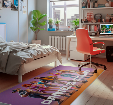 Tappeto in vinile gruppo di personaggi con nome - TenStickers