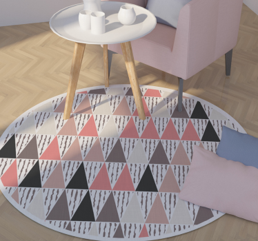Tappeto in pvc nordico triangoli colori - TenStickers