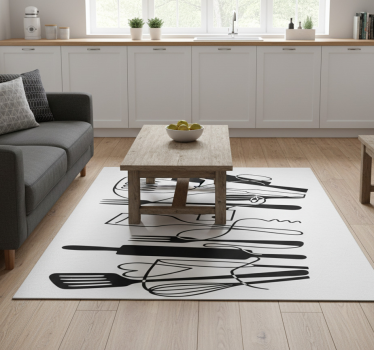 Tappeto pvc cucina accessori da cucina in linea - TenStickers