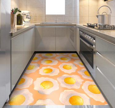 Tappeto pvc cucina all'occhio di bue - TenStickers