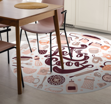 Tappeto pvc cucina cuciniamo tema - TenStickers