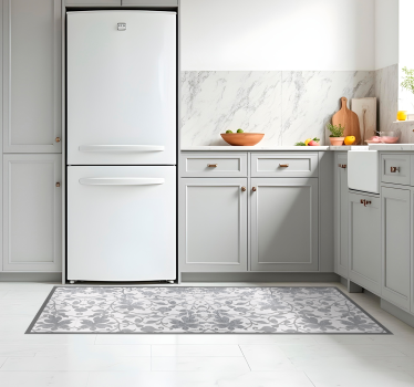 Tappeto pvc cucina damasco di cemento - TenStickers