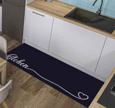 Tappeto pvc cucina elegante sceneggiatura della cucina - TenStickers