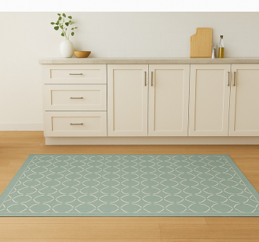 Tappeto pvc cucina lattice celadon smorzato - TenStickers
