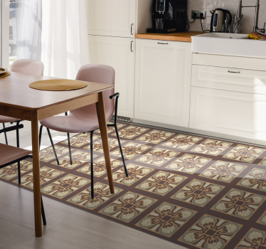 Tappeto in vinile cucina piastrelle di ceramica - TenStickers