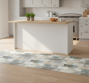 Tappeto pvc cucina mosaico pillole moderno - TenStickers