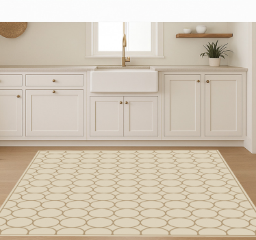 Tappeto pvc cucina motivo beige sabbia - TenStickers