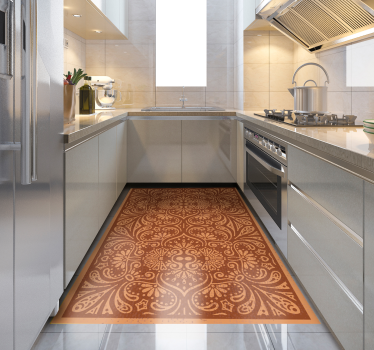 Tappeto pvc cucina ornamento ispirato al mandala - TenStickers