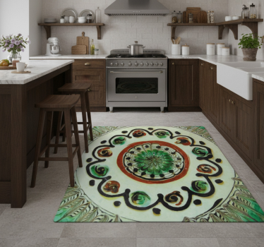Tappeto pvc cucina piastrelle horezu - TenStickers
