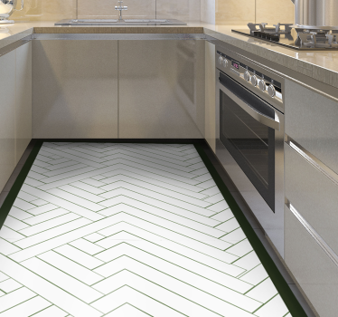 Tappeto pvc cucina runner da cucina chevron - TenStickers