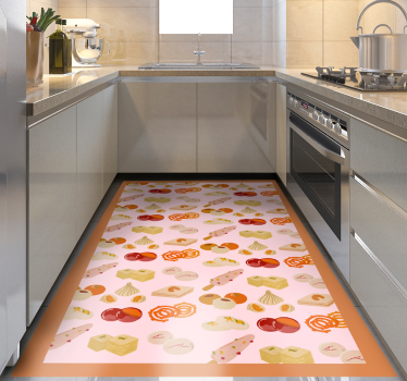 Tappeto pvc cucina tema culinario - TenStickers