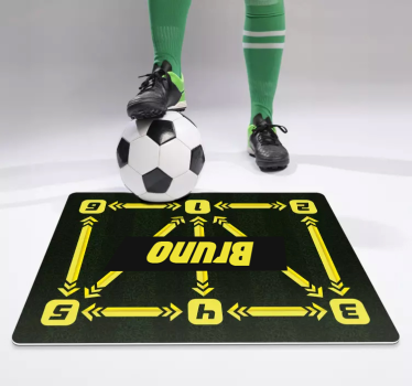 Tappeto vinile allenamento di calcio personalizzato - TenStickers