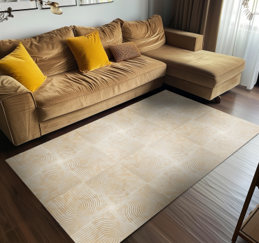 Tappeto vinile beige archi moderni - TenStickers