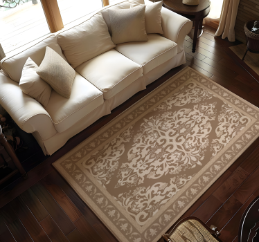 Tappeto vinile beige disegno orientale - TenStickers