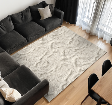 Tappeto vinile beige linee astratte - TenStickers