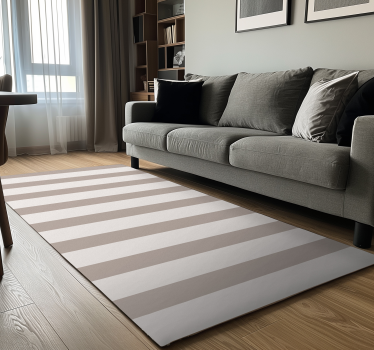 Tappeto vinile beige strisce - TenStickers