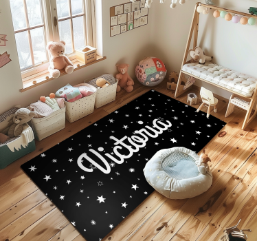 Tappeto vinile con nome stellato personalizzato - TenStickers