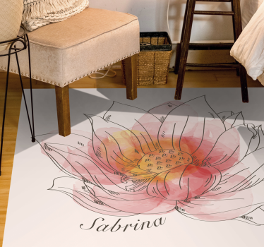 Tappeto vinile con nome loto personalizzabile - TenStickers